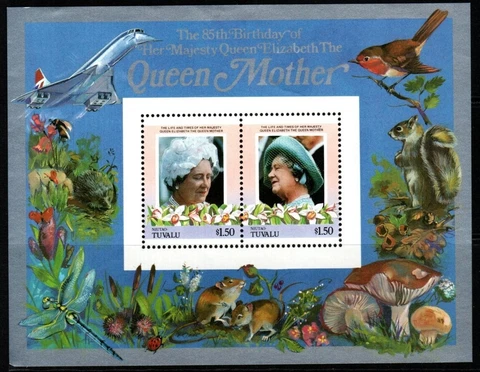 TUVALU-NIUTAO Sc42 1985 QUEEN MOTHER MNH Cover