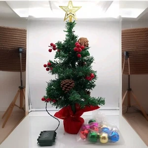Tisch Weihnachtsbaum Joiedomi 24 Prelit LED Beleuchtung Minibaum Geschmückt 60cm - Bild 1 von 8