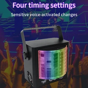 2in1 LED Laser Disco DJ Party Xmas DMX Stage Lighting Bar KTV Show Effect LighGk - Picture 1 of 14
