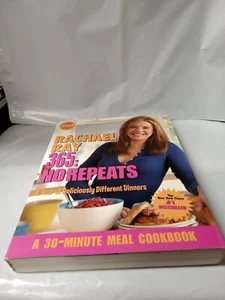 Rachael Ray 365: No Repeats Cookbook Soft Cover 30 Minute Meals Food Network - Imagen 1 de 23