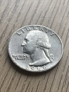 1966 Liberty Quarter Dollar US Coin No Mint Mark Rare Good Condition - Picture 1 of 4