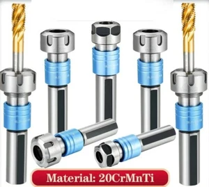 Straight Shank CNC Tool Holder C20 C25 ER16 ER20 ER25 ER32 Retractable Tapping - Picture 1 of 23
