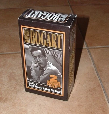Bogart  CALL IT MURDER & BEAT THE DEVIL VHS Collector's Edition 2 Movie Set - Image 1 of 4