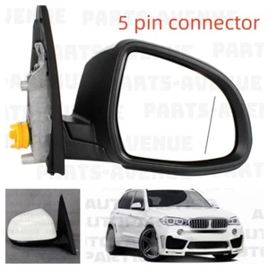 Right Side Mirror For BMW X5 F15 2014-2017 Black Heated Blind Line Turn Light - Picture 1 of 18