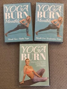 Yoga Burn Monthly: Month 1 & 2 Yoga/ Premium Package DVD'S Lot New & Sealed! - Picture 1 of 3