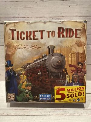  Ticket To Ride by Alan Moon Train Adventure Board Game-USA Days of Wonder NEW - Image 1 of 2