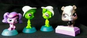Littlest Pet Shop❤️ LPS❤ McDonald's 2012-2014 Happy Meal Toys Lotto di 4 su supporto - Foto 1 di 11