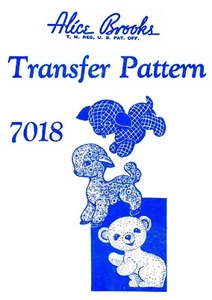 3 Stuffed Animal Fabric Sewing Pattern MO # 7018 Dog Lamb Bear Toy ~6.5" - 8.5"~ - Picture 1 of 5