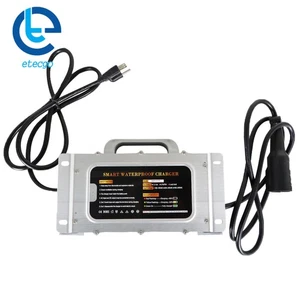 For Club Car Galf Cart Battery Charger Includes 3 Pin Round plug 48 VOLT 15 AMP - Picture 1 of 18