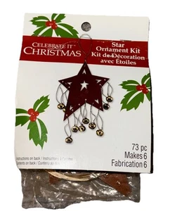 Celebrate Christmas Star Ornament Kit.  Makes 6!  New - Picture 1 of 1