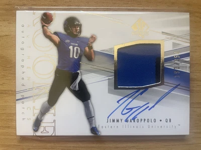 2014 SP Authentic Jimmy Garoppolo Rookie Patch Auto /350 - Image 1 of 2