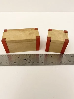 1:12英寸老式微型娃娃屋储物盒 — 第 1/4 张图片