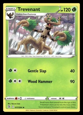 Trevenant Uncommon 017/264 SWSH08: Fusion Strike Pokemon Card - Image 1 of 2