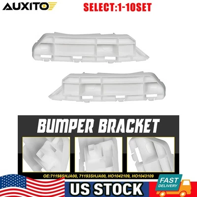 适用于本田 Odyssey 2005 - 2010 前保险杠支架发球杆和乘客白色 2-20X — 第 1/4 张图片