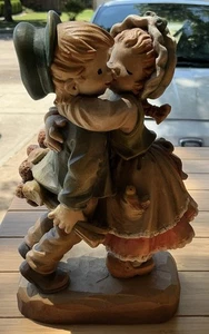 Anri Italy Ferrandiz “Primo Bacio” Ragazzo e Ragazza Legno Edizione Limitata 30/750 RARO - Foto 1 di 9