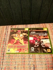 State Of Emergency & Midnight Club 3 Edizione DUB per Og Xbox Cib. - Foto 1 di 3