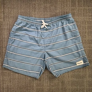 Rhythm Swim Trunks Mens 34 Fit 30 Stripe  7" Stripe Boardshorts Preppy Huckberry - Picture 1 of 22