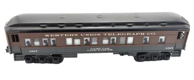 Lionel Western Union Telegraph Camp Car Lighted/Silhouettes 1307 Lot 130 - Image 1 of 4
