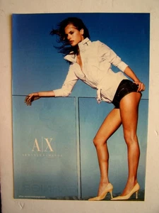 ARMANI EXCHANGE A/X - Sexy Piernas Largas con Tacones Altos Mujer Moda 2004 Anuncio Impreso - Imagen 1 de 1