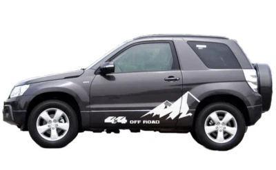  Car Sticker For Suzuki Grand Vitara Graphics Snow Mountain Decal 4X4 Off Road Foto 1 de 4