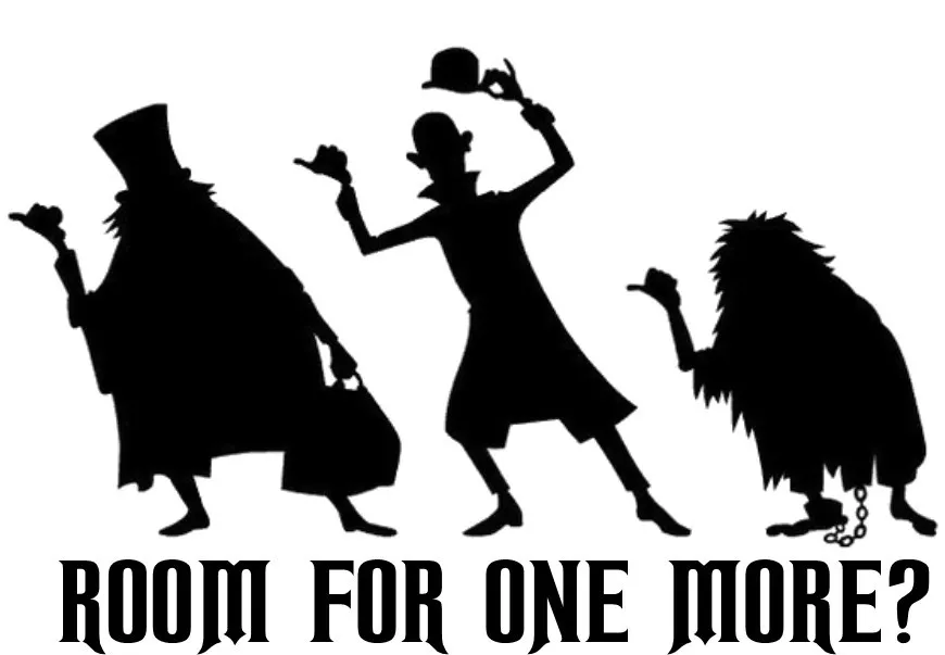 Custom Vinyl Decal Run Haunted Mansion Hitchhiking Ghosts Room One More - Image 1 of 1