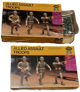 (2) Testors / Italeri 1:35 Allied Assault Troops Model Kit Diorama Figures #847 - Picture 1 of 7