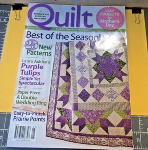 2011 QUILT MAGAZINE-April/May Best of the Season! 25 Patterns+++ Pgs.106-Good-FS - Picture 1 of 7