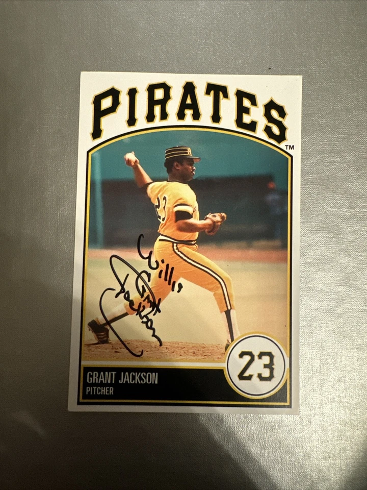 Grant Jackson SIGNED AUTOGRAPHED POSTCARD SIZE Pittsburgh PIRATES PHOTO 4X6 - Image 1 of 1