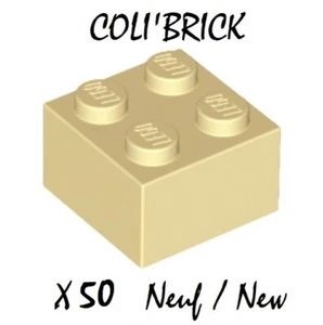 Lego 3003 - 50x Steine Brick 2x2 - beige hellbraun - 6223 35275 4114306 - New Neu - Bild 1 von 1