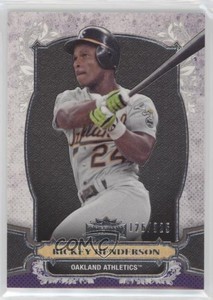 2014 Topps Triple Threads Amethyst /325 Rickey Henderson #18 HOF