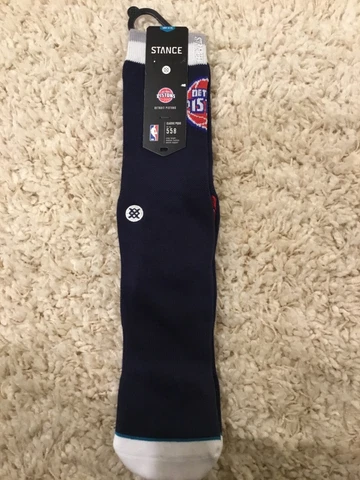 Nba  Stance Detroit Pistons Arena Logo Men's Sock Size L New Cover