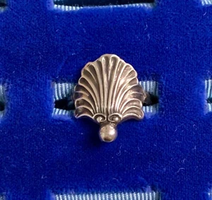 Vtg 1950’s JM Joseph Masaniello Sterling Silver Shell Ring Sz 6, .75”x.5”Top - Picture 1 of 8