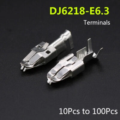 DJ6218-E6.3 Electrical Wire Connector Crimp Terminal for Vehicle Car Fuse Box - Image 1 of 3
