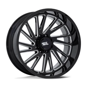 MOTO METAL MO811 Combat 24X12 6X135 Offset -44 Gloss Black Milled (Qty of 1) - Picture 1 of 2