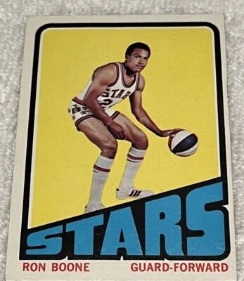 1972 Topps Basketball Ron Boone Utah Stars Guard/Fwd # 239 - Image 1 of 2