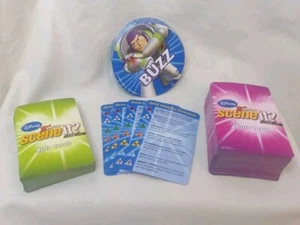 Scene It Disney 2nd Edition BUNDLE ~Kids & Adult Trivia Cards & Buzz Cards  - Picture 1 of 13
