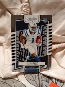 JOSH DOWNS #128 2023 PANINI ABSOLUTE COLTS RC - Picture 1 of 2