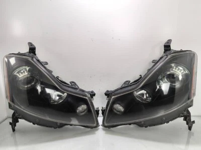 NISSAN FUGA Y50 GT Infiniti M35 M45 XENON HID BLACK Headlights Head LAMP OEM - Image 1 of 4