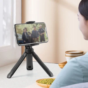 360 �� Rotation Mini Support Téléphone Portable Table Trépied Support Selfie Stick pour Vlog - Photo 1 sur 12
