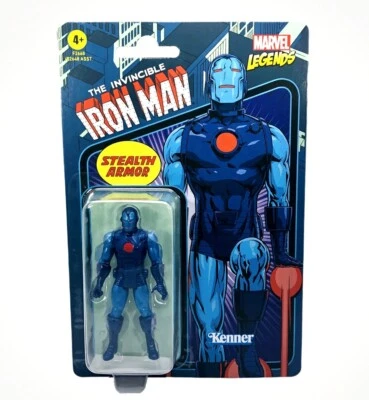 Figura Marvel Legends STEALTH ARMOR IRON MAN Retro Wave 4 Kenner 3.75" NUEVA 2021 Foto 1 de 4