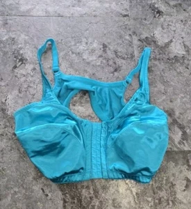 Comfort Choice Wireless Blue Hook Wye Closure Bra Size 40 DDD - Picture 1 of 5