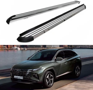 Running Board Side Step Nerf Bar Fits for Hyundai all-new Tucson 2021 2022 - Picture 1 of 4