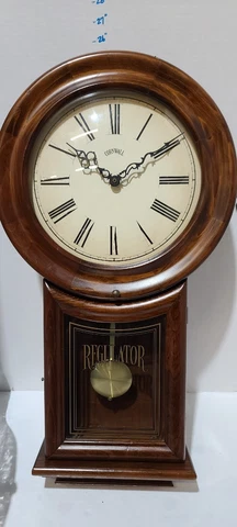 Cornwall Regulator Pendulum Wall Clock Quartz Movement Westminster Chime Cover