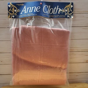 Cross Stitch 18 Count Afghan Blanket Pink Leisure Arts Anne Cloth VTG 5" Squares - Picture 1 of 4