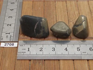 LOT PYRITE pierres roulées naturelles qualité AB 25,5gr - memoire concentration - Picture 1 of 4