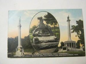 Grupo de monumentos militares, Chattanooga, Tennessee, postal, #A37539 (024-2) - Imagen 1 de 2