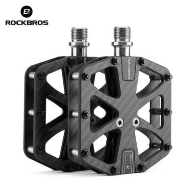 ROCKBROS Mountain Bike Road Bike Peilin Bearing Pedal Carbon Fiber Mountain Bike - image 1 of 4
