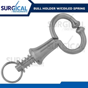 Bull Holder with Coiled Spring Stainless Steel Veterinary German Grade - Picture 1 of 3