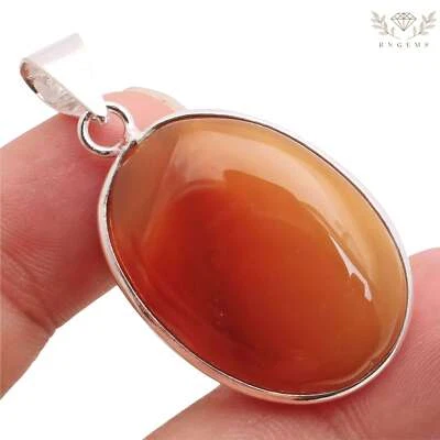 Achat Edelstein 925 Versilberter Anhänger Handmade Schmuck Gift 3.5cm P-13027 - Bild 1 von 3