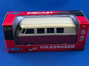 VW / VOLKSWAGEN T1 BUS, BULLY, 1963, WELLLY, RED ca. 11cm - Picture 1 of 8